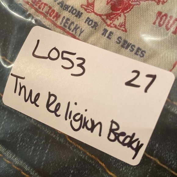 True Religion Jeans Becky Dark Wash Bootcut Size 27 - Picture 10 of 11